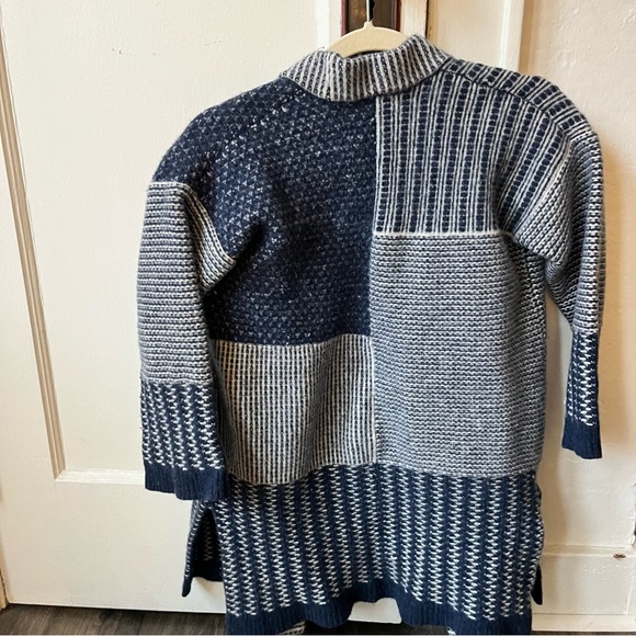 Madewell Patchwork Collage Cardigan Sweater Womens Size Small Wool - Picture 9 of 10